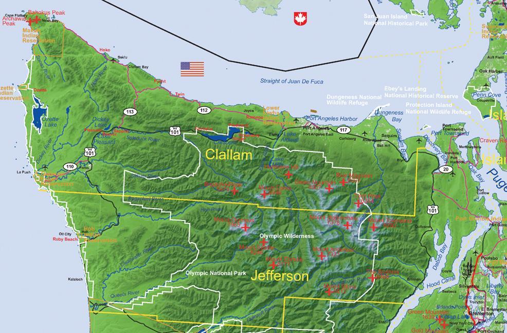 CLALLAM COUNTY COMMUNITY HEALTH STATUS ASSESSMENT DESCRIPTION OF CLALLAM COUNTY occupies the northern portion of the Olympic Peninsula in northwestern Washington State, extending nearly 1 miles along