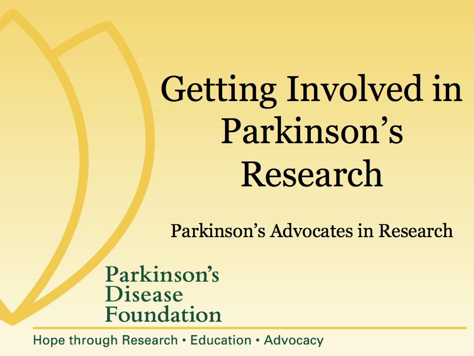 Coordinate a Presentation on Parkinson s Research Share PDF s