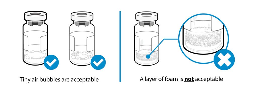 QUESTIONS & ANSWERS What should I do if anything has accidentally touched the vial stopper? Clean the vial stopper with a fresh alcohol wipe, and leave it to dry completely.