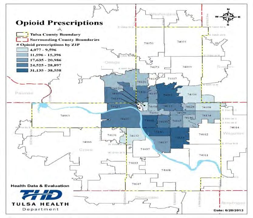 Opioid Prescription Access by Zip