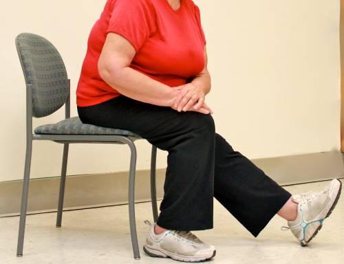 Winding Down Hamstring Stretch Increases stride length while walking Sit tall at the front edge of the chair Extend the one leg forward and place the heel on the floor (keeping the leg as straight as