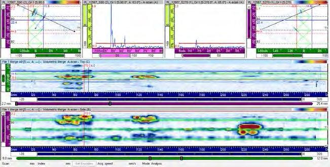 Inspection Results Signal interpretation On Omni scan Using Tomo view