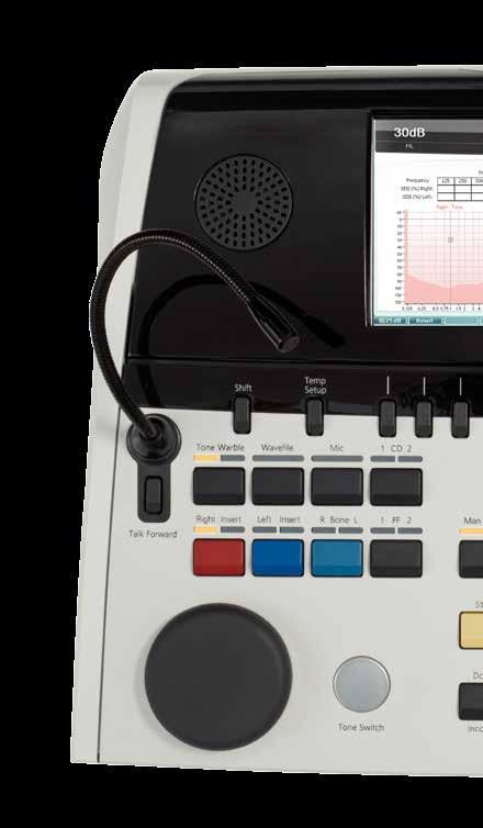 AD629 Diagnostic Audiometer The true hybrid - overview Large color display 5.7 /14.