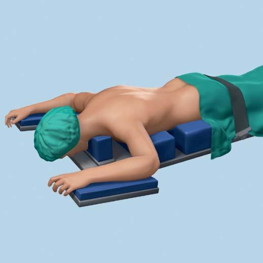Preparation 1 Patient positioning Position the patient on a radiolucent OR table in the prone position.