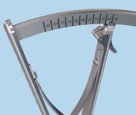 After selecting the rod, verify the length chosen against the caliper scale to ensure