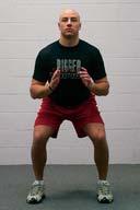 Stance For the squat & box squat Jump Stance For