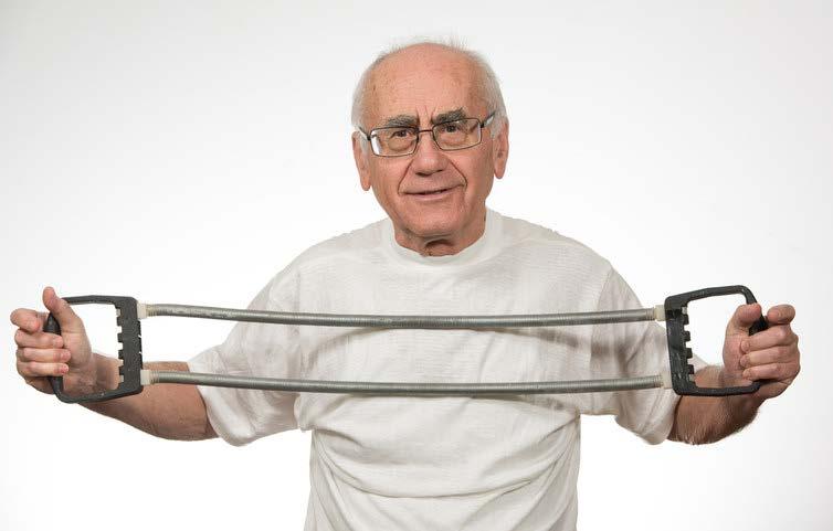 Core Stabilization: Resisted Pull Using any kind of elastic resistance, pull it apart for a count
