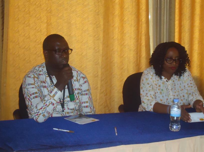 In his closing remarks, Mr. SEMANA Edmond the representative of Ministry of health (at Left) thanked all participants for their active participation and contribution in the meeting.