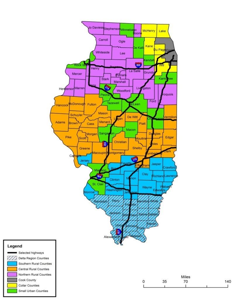Introduction and Background The goal of this report is to describe the cancer burden in the Delta Region of Illinois as a supplement to the Cancer in Rural Illinois report.