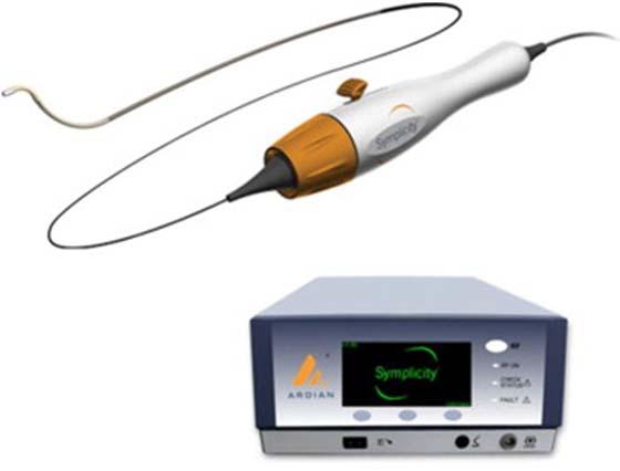 Figure 2: Simplicity Denervation System After withdrawing slightly the guiding catheter and pushing forward the Simplicity catheter,