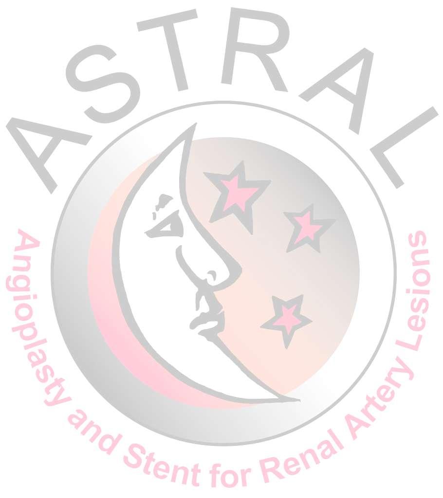 UK MULTI-CENTRE TRIAL IN ATHEROSCLEROTIC RENOVASCULAR DISEASE ASTRAL Angioplasty and STent for Renal Artery Lesions