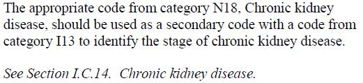stage 1 chronic kidney disease I13.