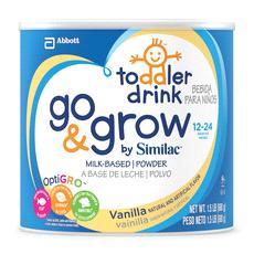 Go & Grow by Similac Toddler Drink Milk-Based Powder A milk-based drink for toddlers 12 to 24 months old for helping balance toddlers' diets.