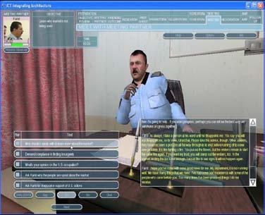 Simulation-Based Training BiLAT (Army) Negotiation trainer for