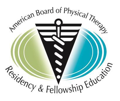 American Board of Physical Therapy Residency & Fellowship Education Core Competencies of a Physical Therapist Resident November 2016