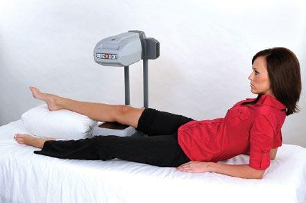 Non-Weight Bearing A/P of Knee Patient positioned supine on table with knee fully extended.