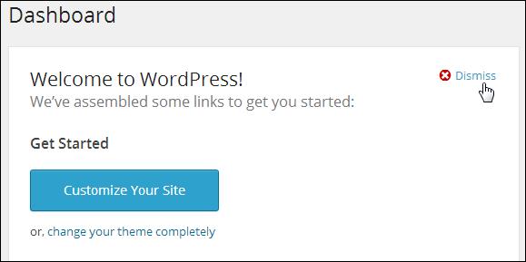 Wordpress: Klik pada perkataan