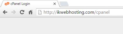 Langkah-Langkah: 1. Buka browser anda dan taip URL Cpanel anda. Contoh: http://ikwebhosting.