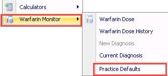 3. Click Practice Defaults. Practice Defaults 4.