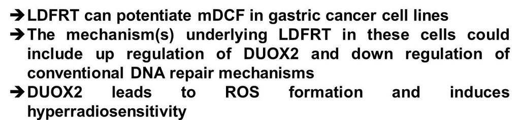 SUMMARY The possibility to irradiate the whole abdomen with LDFRT without limiting standard of care