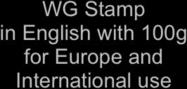 Europe, New Zealand WG Stamp in English with 100g for