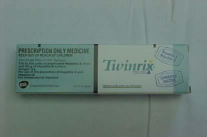 Twinrix Combined Hep A and B Cost $70.00 per injection.