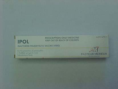 IPOL Inactivated Polio Injection Cost $30.