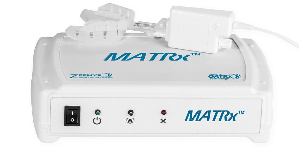 MATRx A remotely-controlled mandibular protrusion device enabling physicians to: 1.