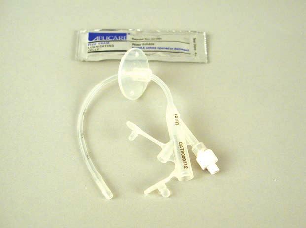 B A C D Gastrostomy Feeding Tubes & Accessories Tri-Funnel Replacement Gastrostomy Tube Green inflator cuff, sterile.
