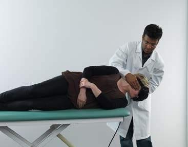 degrees toward the unaffected side Guide the patient to the side lying position with their
