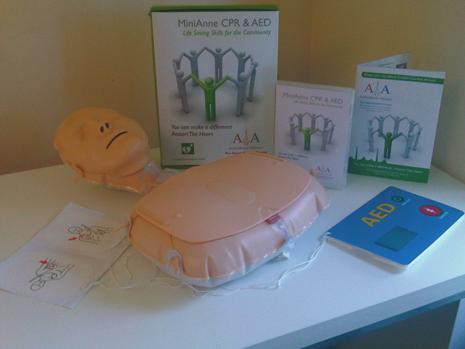 Mini-Anne CPR & AED training kit Arrhythmia Alliance is proud to introduce the Mini-Anne Self