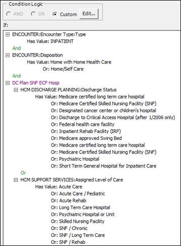 Screenshot from Worklist/Rule Definition: SCENARIO 5. Define a Worklist to identify Inpatient Encounters with a Diagnosis of Sepsis Present On Admission without Shock Present On Admission.