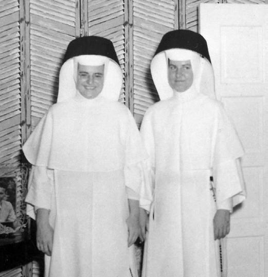 Left: Sister Barbara, left, and