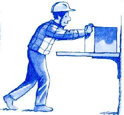 If a load is too high, use a stool or platform. Slide the load toward you first. Test the weight and lift properly.