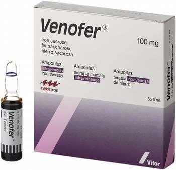 Venofer (iron sucrose) FDA-Labeled Indication IDA in patients > 2 years old with CKD Off-Label Indication Chemotherapy-associated anemia None Hypersensitivity to Venofer or any components 22