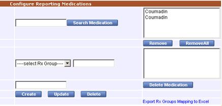 Configure Chronic Care/Registry Summary Reports The medication name is searched in the Rx database (Multum or Medi-Span database, depending on database enabled for the practice) and a list of