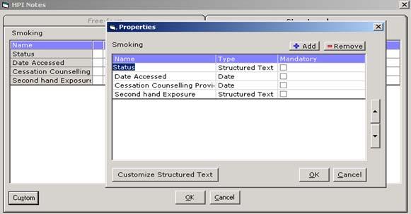 Smoking Properties: Status Date Accessed Cessation Counseling Provided