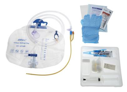 FOLEY INSERTION TRAYS PRE-CONNECTED DRAINAGE BAG FOLEY CATHETER TRAYS Sterile tray includes all necessary components for aseptic catheter insertion Tray improves clinical efficacy through
