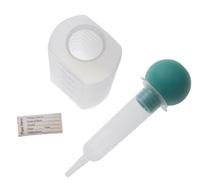 SYRINGES, IRRIGATION TRAYS AND KITS BULB SYRINGE Designed to stand on the bulb end to help minimize contamination Tip protector included THUMB