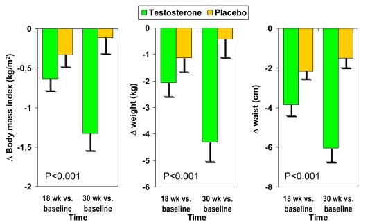 Anthropometric Changes in a Double-Blind, Placebo-controlled Moscow Study in 184 Men with