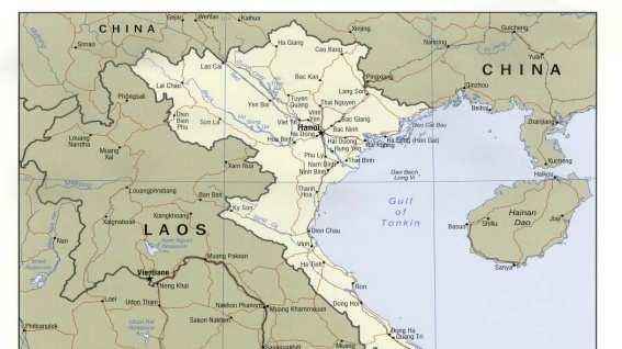 Areas studied in Vietnam Time South North 2009 2010 2011