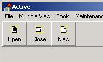 Toolbar Example 1. The label becomes part of the target.