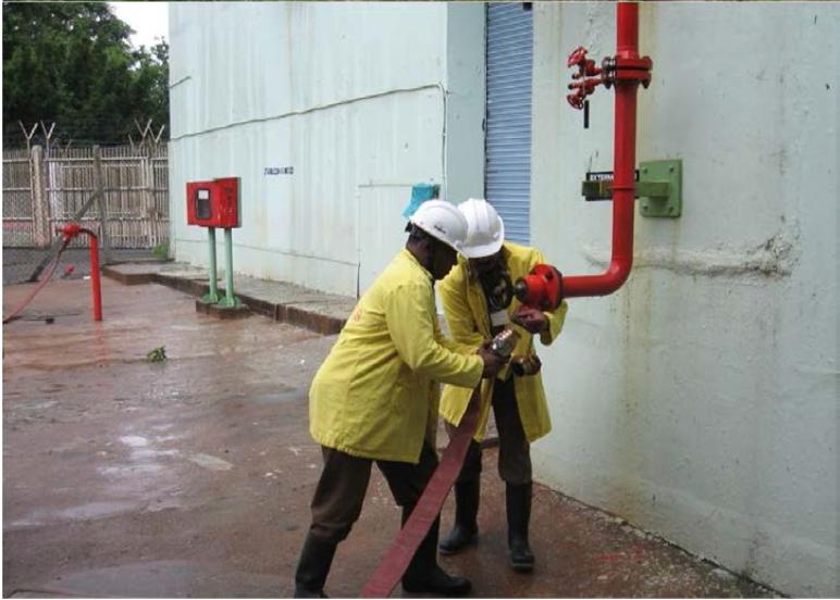 Mock exercise for checking adequacy of mobile pump with