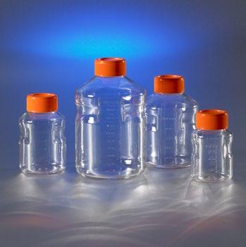 Choose from these styles: round Polystyrene (PS) low profile bottles with easy grip design for superior handling and stability Costar traditional Polystyrene (PS) storage bottles with smooth sides