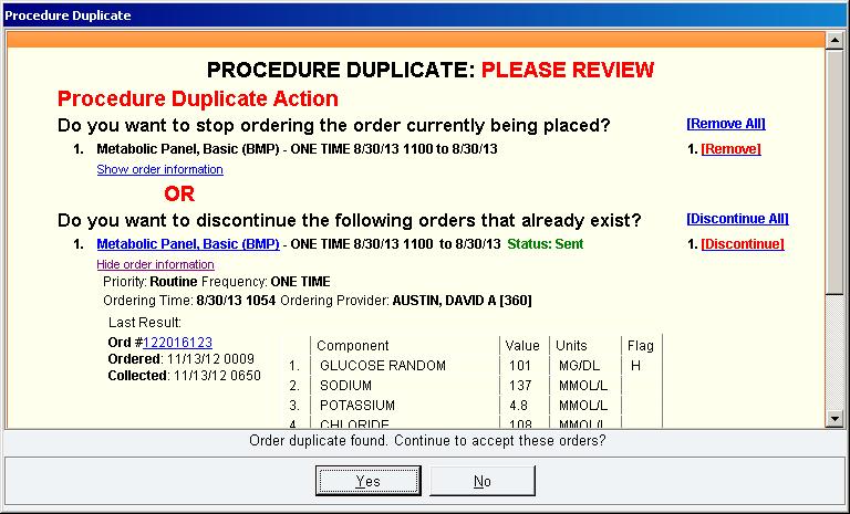 Duplicate Lab Results (N=89,274) 19,636, 22% 69,638, 78% MD Cancels Order Pt Receives Lab 239 Total Labs High Volume:
