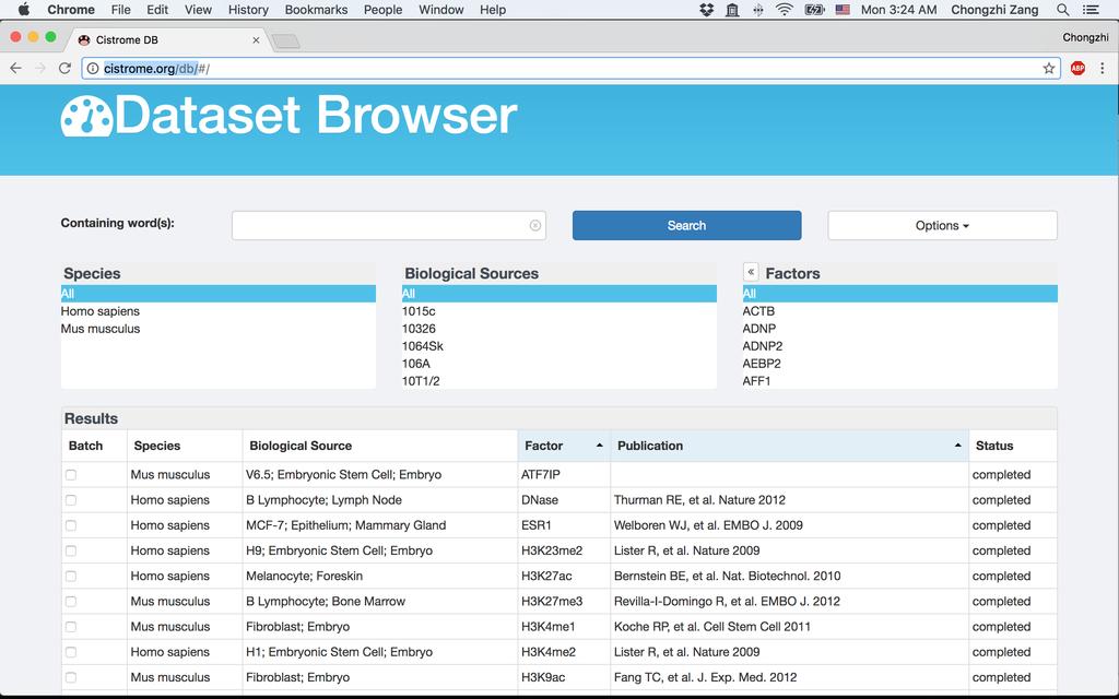 Cistrome Data Browser