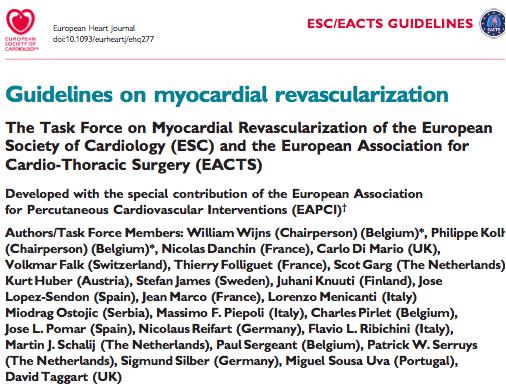 ojoint Cardiology (ESC) and Cardiac Surgery (EACTS) o25 members from 13 European countries (reflects the Heart Team ) 9 non