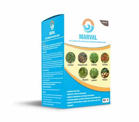 Organic Agro Products INFORMATION WHAT IS MARVAL? Marval is a Plant Growth Enhancer capturing the richest source of natural growth stimulants like any Plant Growth Enhancer in the world.