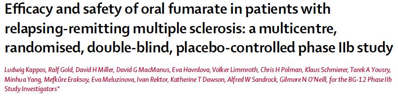 257 patients, 3 doses vs placebo for 24 weeks Primary endpoint: new GdE lesions Clear dose response; lesions reduced by 69% at