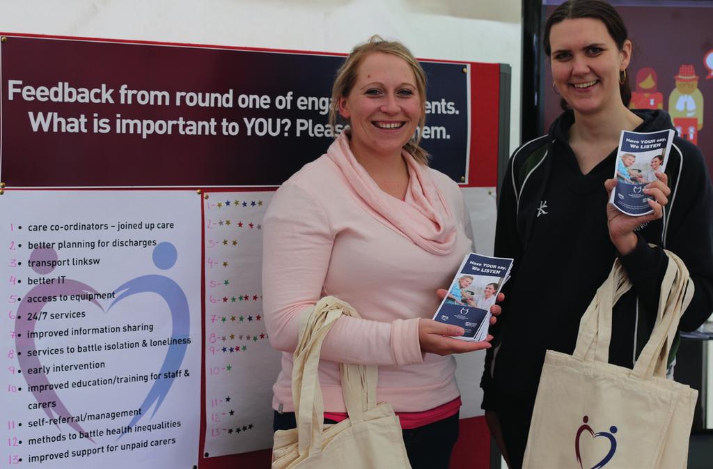 SBC and partners at the Border Union Show to promote Health and Social Care Scottish Borders Council, NHS Borders and third sector partners invited the public to come